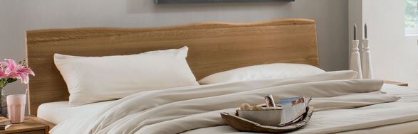 Massivhoilzbett Kopfteil